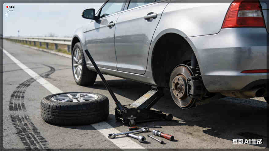 石拐区流动补胎电话【案例】