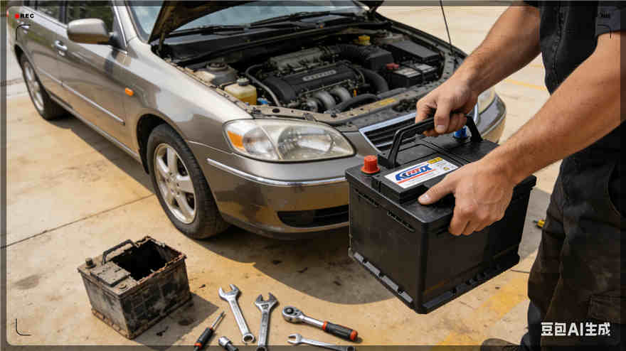 石拐区汽车换电瓶电话【案例】